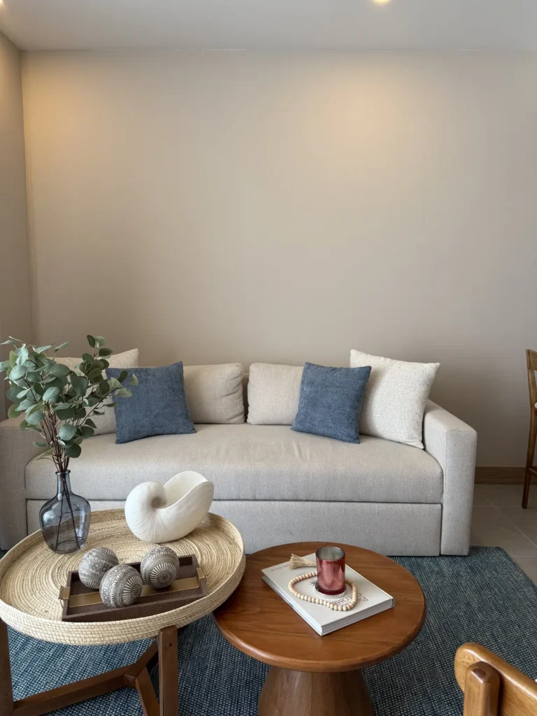Sala del apartamento frente al mar en Morros, Cartagena