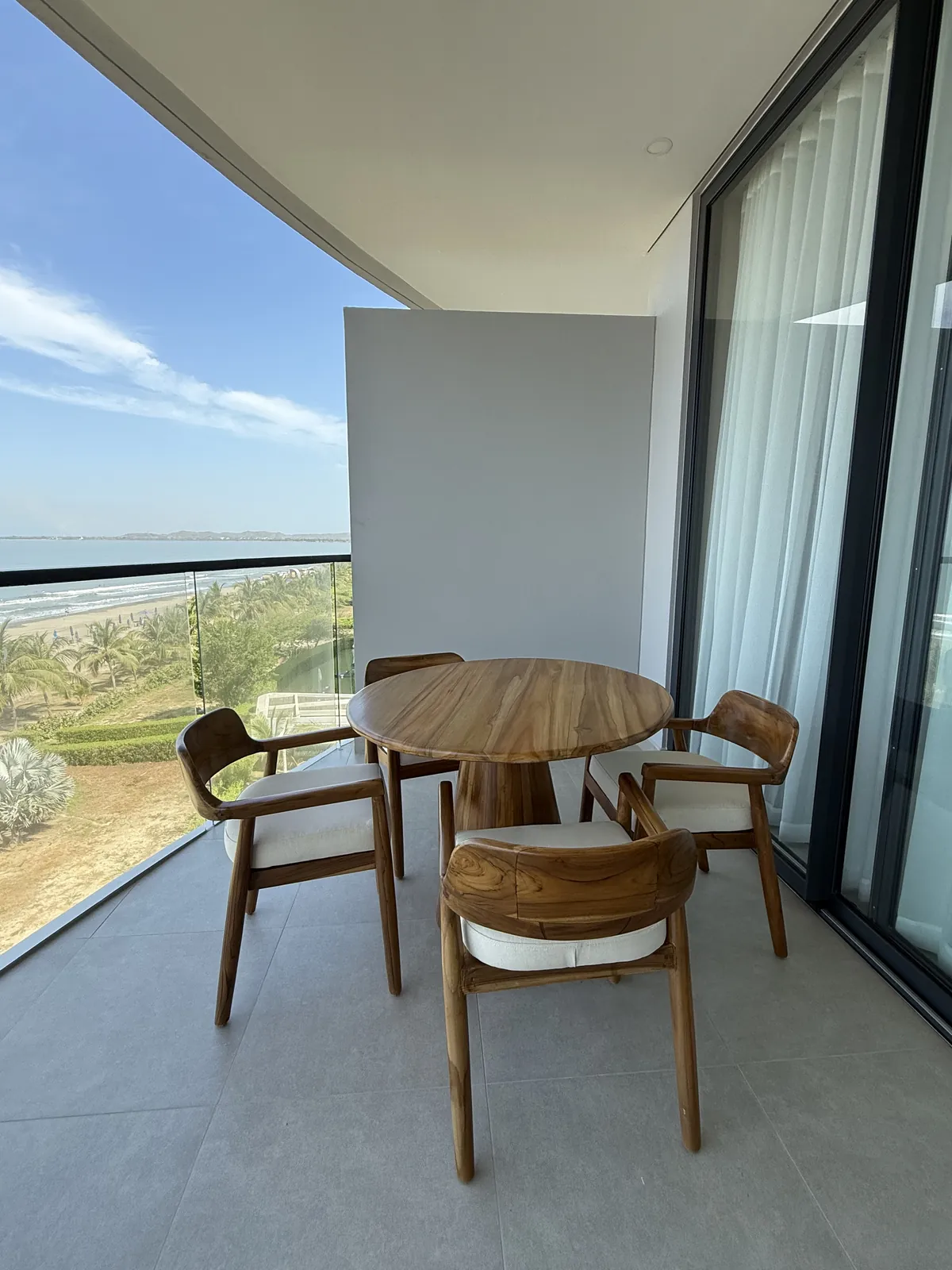 Terraza con vista al mar en Morros, Cartagena